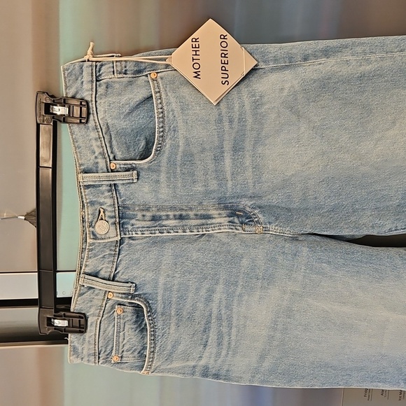 💕MOTHER SUPERIOR💕 The Rambler Zip Ankle Fray Jeans ~ I'm With the Band 29 NWT - Picture 14 of 16